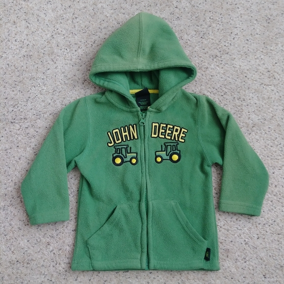 John Deere Shirts & Tops John Deere Fleece Green Jacket Poshmark